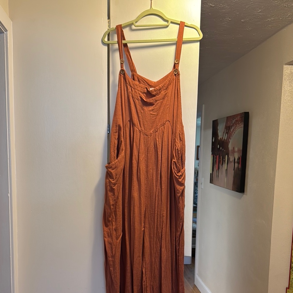 Rust Orange Women's overalls